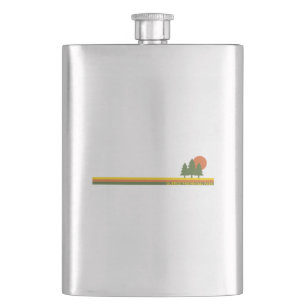 Quetico Provincial Park Pine Trees Sun Hip Flask