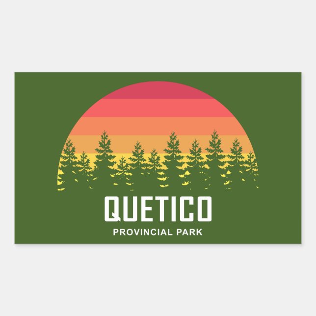 Quetico Provincial Park Rectangular Sticker (Front)