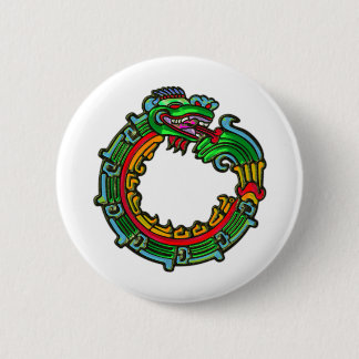 Quetzalcoatl 6 Cm Round Badge