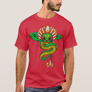 Quetzalcoatl Aztec Mayan Feathered Serpent Toltec  T-Shirt