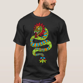 Quetzalcoatl Aztec Mayan Feathered Serpent Toltec  T-Shirt