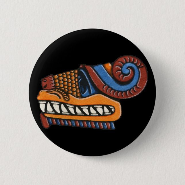 Quetzalcoatl Button (Front)