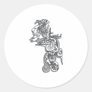 Quetzalcoatl Classic Round Sticker