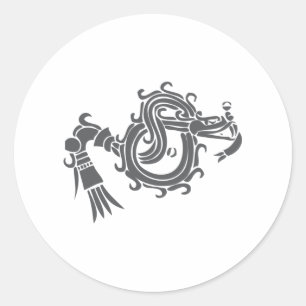 Quetzalcoatl Classic Round Sticker
