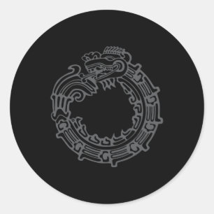 Quetzalcoatl Classic Round Sticker