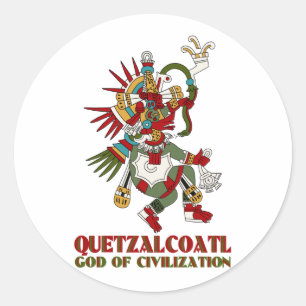Quetzalcoatl Classic Round Sticker