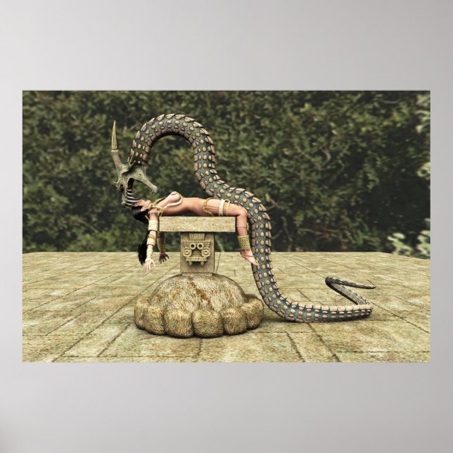 Quetzalcoatl Descending 003 Poster (Front)