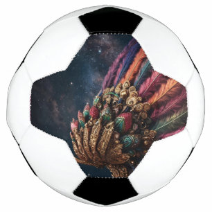 "Quetzalcóatl: The Feathered Serpent in Gold and B Football