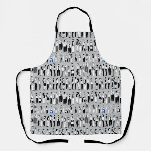 Queue, more queue L Grey BG Apron