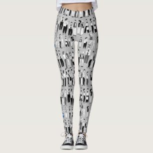 Queue, more queue LGrey BG Leggings