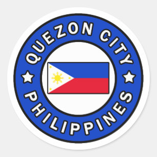 Quezon City Philippines Classic Round Sticker