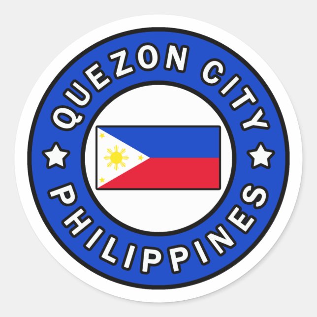 Quezon City Philippines Classic Round Sticker (Front)