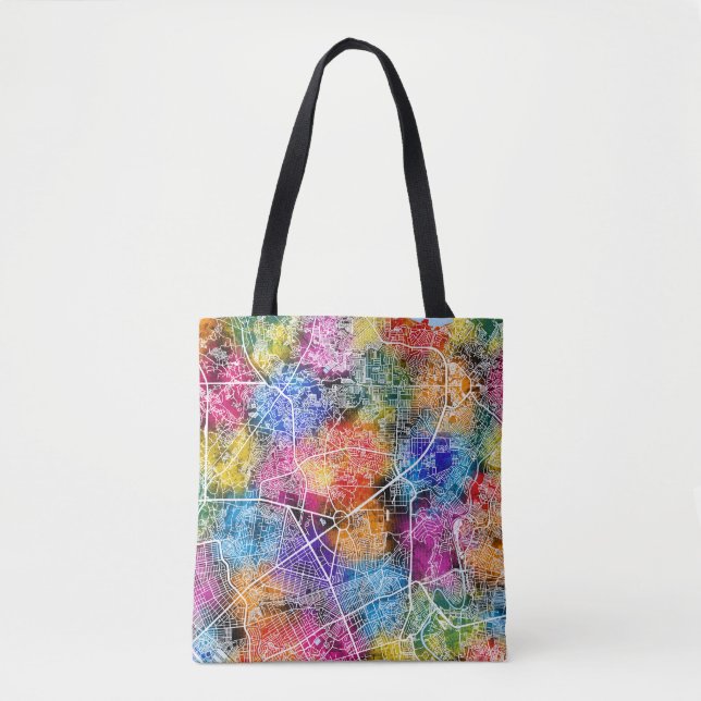 Quezon City Philippines Map Tote Bag (Front)