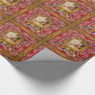 Quichotte Baroque Old World Glossy Wrapping Paper