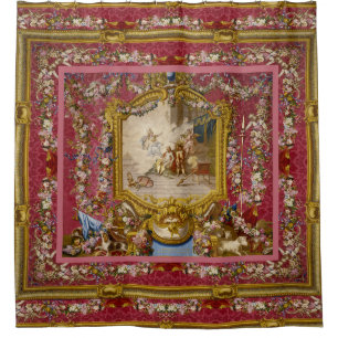 Quichotte Girly Baroque Old World Shower Curtain