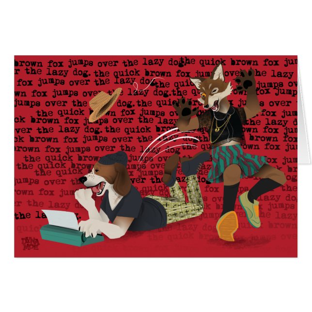 Quick Brown Fox Jumps Over Lazy Dog (Front Horizontal)