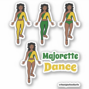Quick Change Dancer Stickers Green Yellow