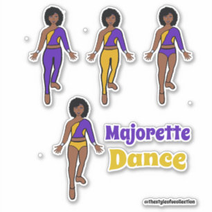 Quick Change  Dancer Stickers Purple Yellow