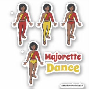 Quick Change Dancer Stickers Red Yellow