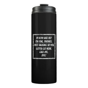Quick Greetings Thermal Tumbler