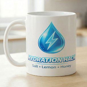 Quick Hydration Lemon Salt Honey Routine Coffee Mug