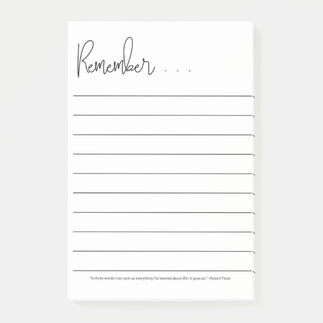 Quick Note Notepad (Front)