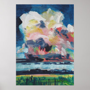 Quick Showers 2 Painting / Artist Larry Lerew Poster