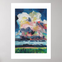 Quick Showers 2 Painting / Artist Larry Lerew