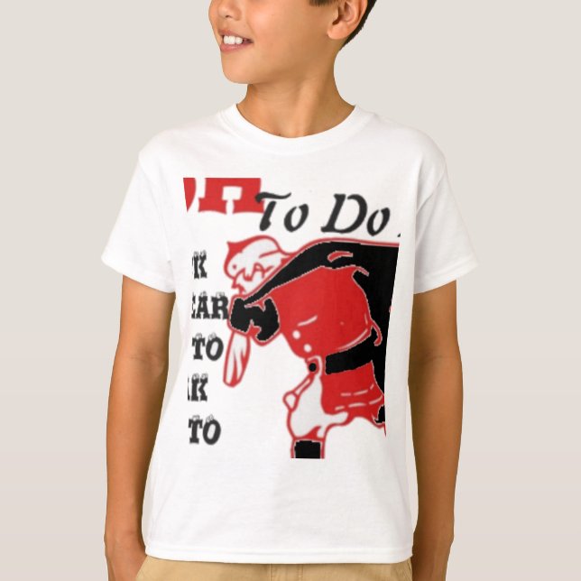 Quick to Hear Santa Christmas To Do List T-Shirt (Front)