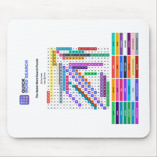Quick Word Search Puzzle Mouse Pad Day Mode