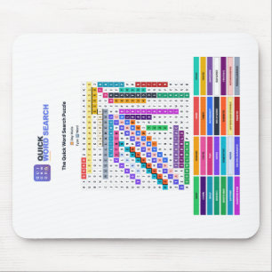 Quick Word Search Puzzle Mouse Pad Day Mode