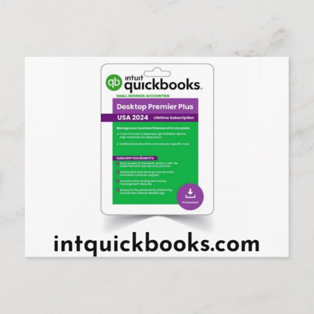 Quickbooks Desktop Premier 2024\intquickbooks.com Postcard (Front)