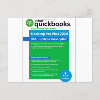 Quickbooks Desktop Pro 2023 - intquickbooks.com Postcard