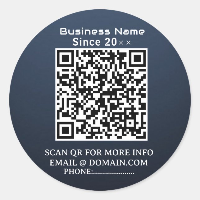 QuickConnect: Business QR Code Sticker