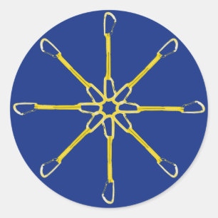 Quickdraw Flower Classic Round Sticker