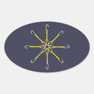 Quickdraw Flower Oval Sticker