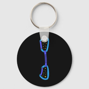 Quickdraw Star Climbing  Key Ring