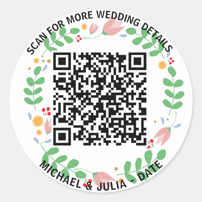 QuickLink: Business QR Code Sticker (Front)