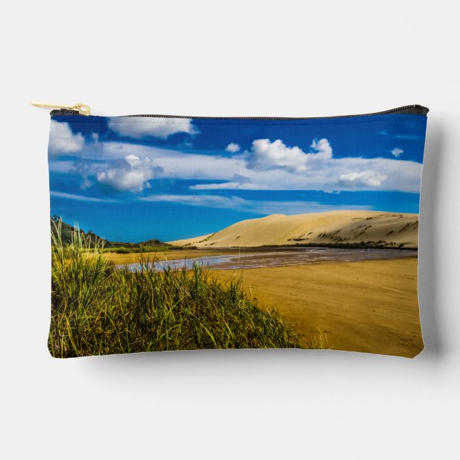 Quicksand stream near 90-Mile Beach, New Zealand Accessory Pouch (Front)