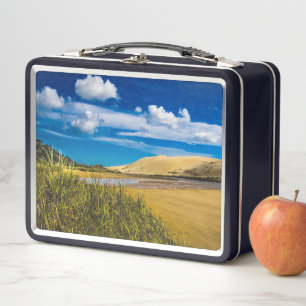 Quicksand stream near 90-Mile Beach, New Zealand Metal Lunch Box