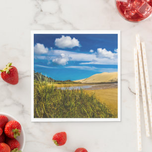 Quicksand stream near 90-Mile Beach, New Zealand Napkin
