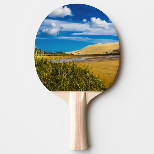 Quicksand stream near 90-Mile Beach, New Zealand Ping Pong Paddle (Front)