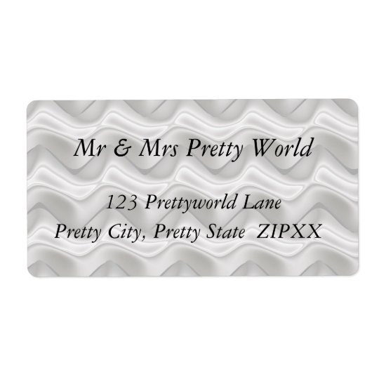 Quicksilver Zig Zags Shipping Label