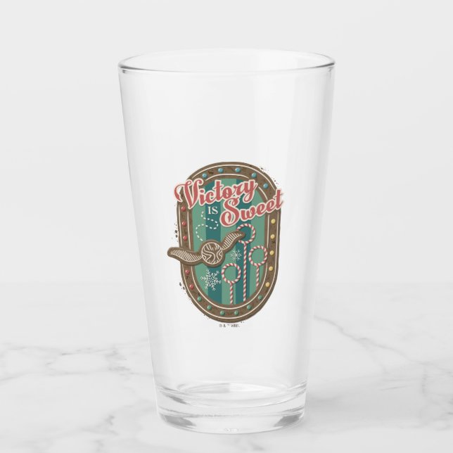 QUIDDITCH™ Victory is Sweet Holiday Cookie Graphic Glass (Front)