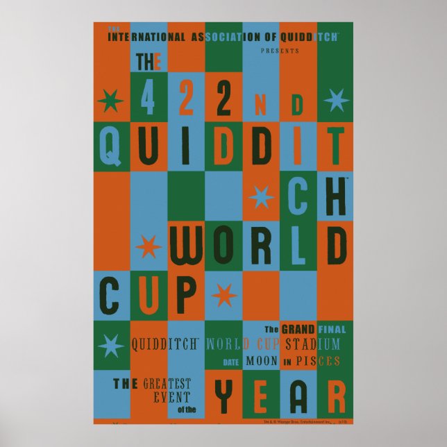 QUIDDITCH™ World Cup Chequerboard Poster (Front)