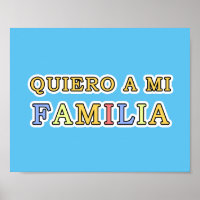 Quiero a mi Familia Español I love My Family