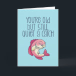 Quiet A Catch Cute Fishing Pun Funny Birthday Card<br><div class="desc">Funny and cute birthday card for those who love puns and humour. Perfect way to wish your friends and family happy birthday.  Visit our store for more birthday card collection. You'll find something cool,  humourous and sometimes sarcastic birthday cards for your special someone.</div>