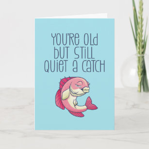 Quiet A Catch Cute Fishing Pun Funny Birthday Card