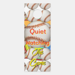 Quiet Baseball Door Hanger