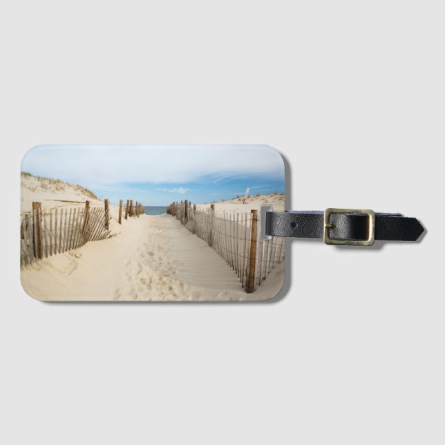 Quiet Beach Luggage Tag (Front Horizontal)